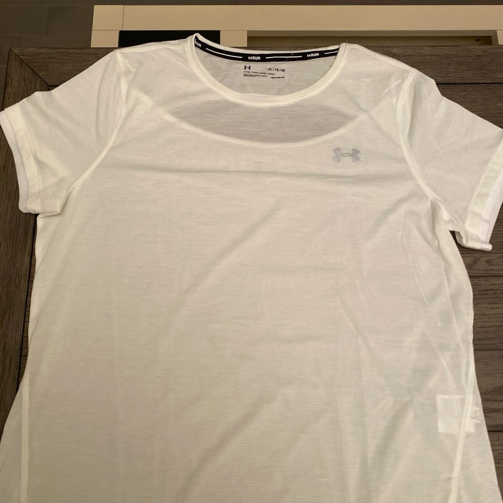 Women Under Armour Light Yellow Sport Tank Top XL